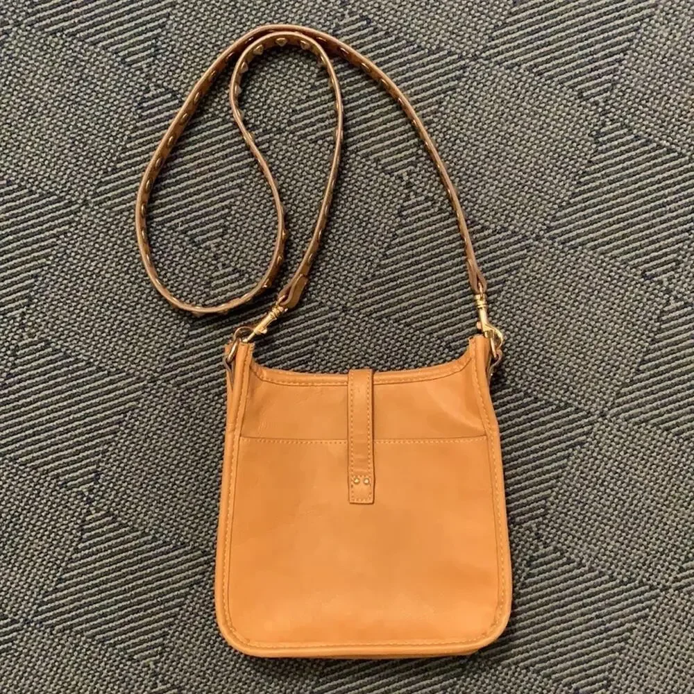 Steve Madden Bag Crossbody Purse Light Brown with Gold Accents